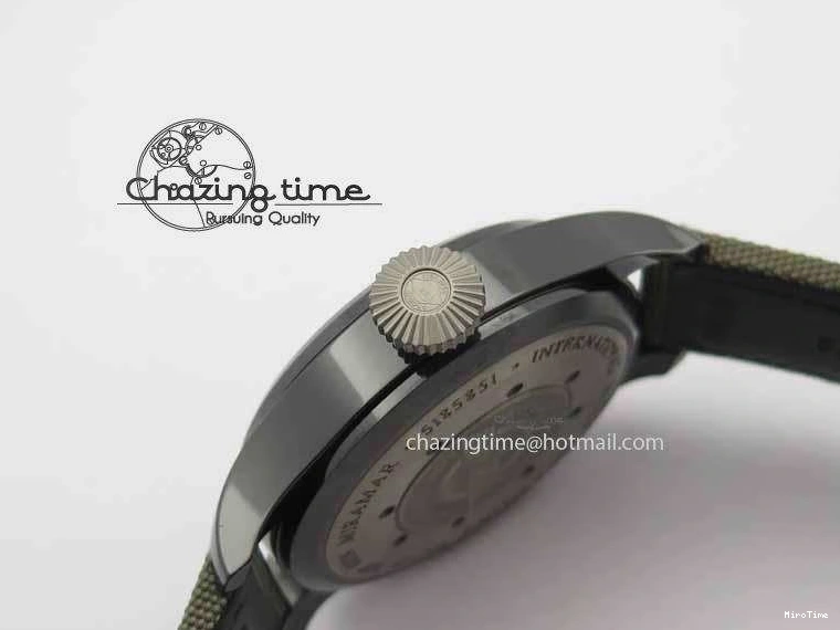 MIROTIME 0313 Big Pilot Real PR 48mm IW501902 Real Ceramic ZF 1:1 Best Edition On Green Nylon Strap A51111 V Durable 7249